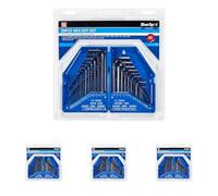 Blue Spot 15320 Metric and Imperial Hex Key Set (30 Pieces) (Pack of 4)