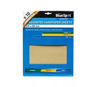 Blue Spot 19852 Assorted Sandpaper (10 Pieces)