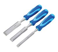 Blue Spot 28006 Wood Chisel Set with Striking Caps 3pc