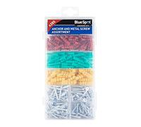 Blue Spot 40542 285PCE Anchor/Metal Screw Assortment, Set of 285 Pieces