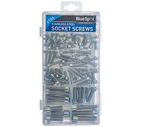 Blue Spot 40552 Stainless Steel Socket Screws Assortment - Silver (106-Piece)