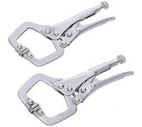 Blue Spot 6526 Mini Locking C Clamp, Silver, Set of 2 Piece