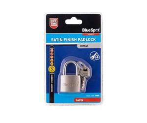 Blue Spot 77005 30 mm Satin Finish Padlock