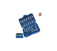 Blue Spot Tools 01525 Bluespot 26 Pce 1/4" Drive Socket Set, Silver - Set 14 - socket set 14 drive 26pc ratchet screwdriver 01525 chrome vanadium