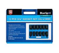 Blue Spot Tools 01549 12pce 1" Drive Metric Deep Impact Sockets (24-41mm)