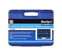 Blue Spot Tools Impact Socket Set 11 PCE 3/4" Metric Deep (17-38mm)