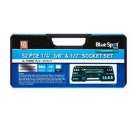 Blue Spot Tools 01746 52 PCE 1/4" 3/8" & 1/2" Socket Set (4-13mm) (1/4"-13/16")