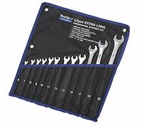 Blue Spot Tools 04124 Extra Long Combination Spanner Set - Silver (12-piece) - - spanner set extra long combination 12 metric bluespot 6 tools 22mm