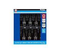 Blue Spot Tools 10 PCE 1/2" Impact Torx Bit Socket (T20-T70)