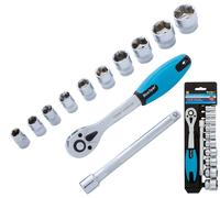 Blue Spot Tools 12 PCE 1/2" Metric Ratchet & Socket Set (10-24mm)
