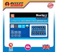 Blue Spot Tools 12-Piece 1/4in Hex Impact Nut Driver Set