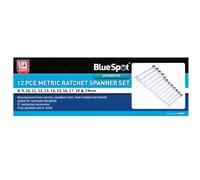 Blue Spot Tools Ratchet Spanner Set 04303 - 12-piece Chrome Vanadium Metric (8-19mm)
