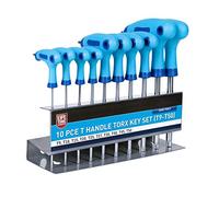 Blue Spot Tools 12184 10 Piece T Handle Torx Key Set (T9-T50)
