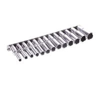 Blue Spot Tools 13 Piece Metric 3/8''D Deep Socket Set 6mm-19mm