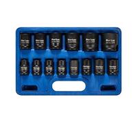 BlueSpot 14pc 1/2" DR Metric Shallow Impact Sockets Set 10mm - 32mm 01585