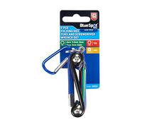Blue Spot 9 Piece Folding Hex, Torx and Screwdriver Wrench Set