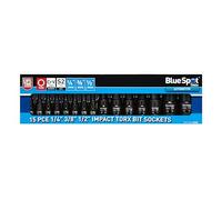 Blue Spot Impact Torx Bit Sockets 15PCE 1/4" 3/8" 1/2" Drives T6-T70