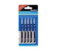 Blue Spot Tools 19004 5 Piece HCS Quick Cut Jigsaw Blades For Wood (6 TPI)