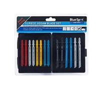 Blue Spot Tools 19009 Bluespot 14 PCE Jigsaw Blade Set (Bosch Fitting), 0 V, Black