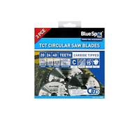 Bluespot Tools 19402 190Mm Circular Saw Blade Set 3 Piece