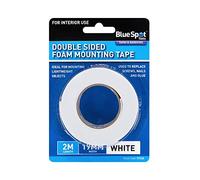 Blue Spot Tools - 19mm x 2M White Double Sided Foam Mounting Tape