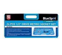 BLUE SPOT TOOLS 24 PCE 1/2" METRIC SOCKET SET (10-32MM) 01548