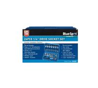 BLUE SPOT TOOLS 26 PCE 1/4" METRIC SOCKET SET (5-13MM)