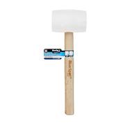 Blue Spot Tools 26530 White Rubber Mallet with Wooden Handle 16oz (0.45KG)