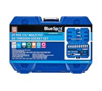 Blue Spot Tools 29-Piece 1/4” Multi-Fit Go Through Socket Set (4.5-13mm)