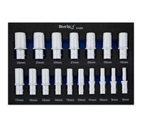 Blue Spot Tools 3/8" Metric Deep 17 Piece Socket Set (8-24mm) in EVA Foam Module