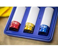 BLUE SPOT TOOLS 3 PCE 1/2" ALLOY WHEEL IMPACT SOCKETS (17, 19, 21MM)