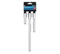 Blue Spot Tools 3 Piece 1/2 Drive Extension Bar Set 3'' 5'' 10''