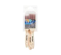 Blue Spot Tools 36010 3 Piece Synthetic Paint Brush Set With Wooden Handle (1”, 1 ½” and 2”), No Bristle Loss