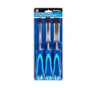 Blue Spot 28006 Wood Chisel Set with Striking Caps 3pc