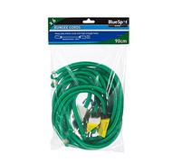 Blue Spot Tools 45457 6 Piece 90cm x 12mm Heavy Duty Bungee Cord Set, Green | 6 Piece 90cm x 12mm Cord