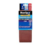 Blue Spot Tools 5 PCE 120 Grit 75 X 457MM Sanding Belt