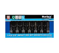 Blue Spot Tools 7 PCE 3/8 Impact Hex Bits (H3-H10)