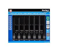 Blue Spot Tools 7 PCE Extra Long 3/8" Impact Hex Bit Sockets (H3-H10)