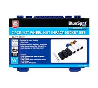 Blue Spot Tools 7 PCE ½” Wheel Nut Impact Socket Set (17,19 & 21MM)