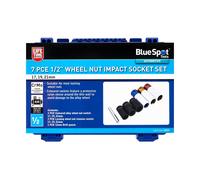 Blue Spot Tools - 7 PCE ½ Wheel Nut Impact Socket Set (17, 19, 21mm)