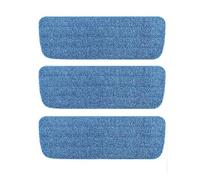 Blue Spray Mops for Vileda Mop Head Replacement Refills, 3-Pack Microfiber Washable Pads Compatible with for Addis & All Flat Mops on all Floor Types