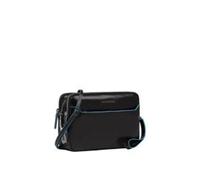 Piquadro Blue Square Shoulder bag Leather 23 cm black