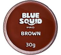 Blue Squid PRO Face Paint - Professional Water Based Single Cake Facepaint & Body Paints - SFX Makeup, Kids Adults Painting for Costume, Halloween Face Paints for Children - Classic Brown 30g / 1oz