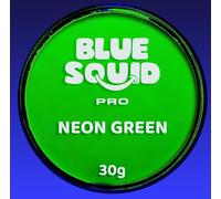 Blue Squid PRO Face Paint - Professional Water Based Single Cake Facepaint & Body Paints - SFX Makeup, Kids Adults Painting for Costume, Halloween Face Paints for Children - Neon Green 30g / 1oz