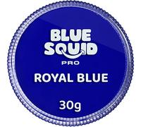 Blue Squid PRO Face Paint - Professional Water Based Single Cake Facepaint & Body Paints - SFX Makeup, Kids Adults Painting for Costume, Halloween Face Paints for Children - Classic Royal Blue 30g/1oz