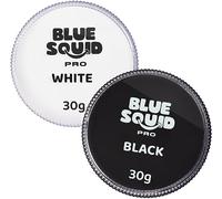 Blue Squid PRO Face Paint - Professional Water Based Single Cake Facepaint & Body Paints - SFX Makeup, Kids Adults Face Painting for Costume, Halloween, Cosplay - Classic Black & White 60g / 2oz