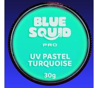 Blue Squid PRO Face Paint - Professional Water Based Single Cake Facepaint & Body Paints - SFX Makeup, Kids Adults Painting for Costume, Halloween Face Paints for Children- UV Pastel Turquoise 30g/1oz
