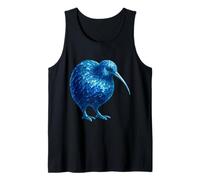 Blue Stained Glass Kiwi Tank Top