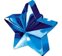 Amscan 117800-01 - Blue Star Balloon Weight - 150g, Size: 3.5 inch x 3.5 inch