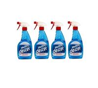 “Blue Star Car De-Icer 500 ml Trigger Spray - Quick Ice & Frost Removal, Effective up to -15°C, Pack of 4, Winter Windshield Defrost”